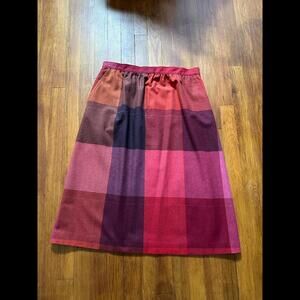 The Perfect Plaid Skirt Vintage See Pics Red, Brown and Pink Tones